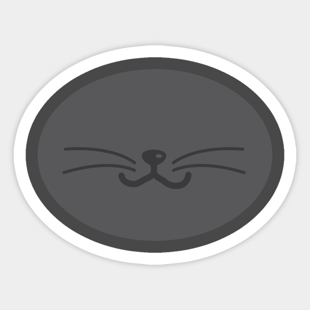 Gray Cat Face Sticker by Adopt Me Meow